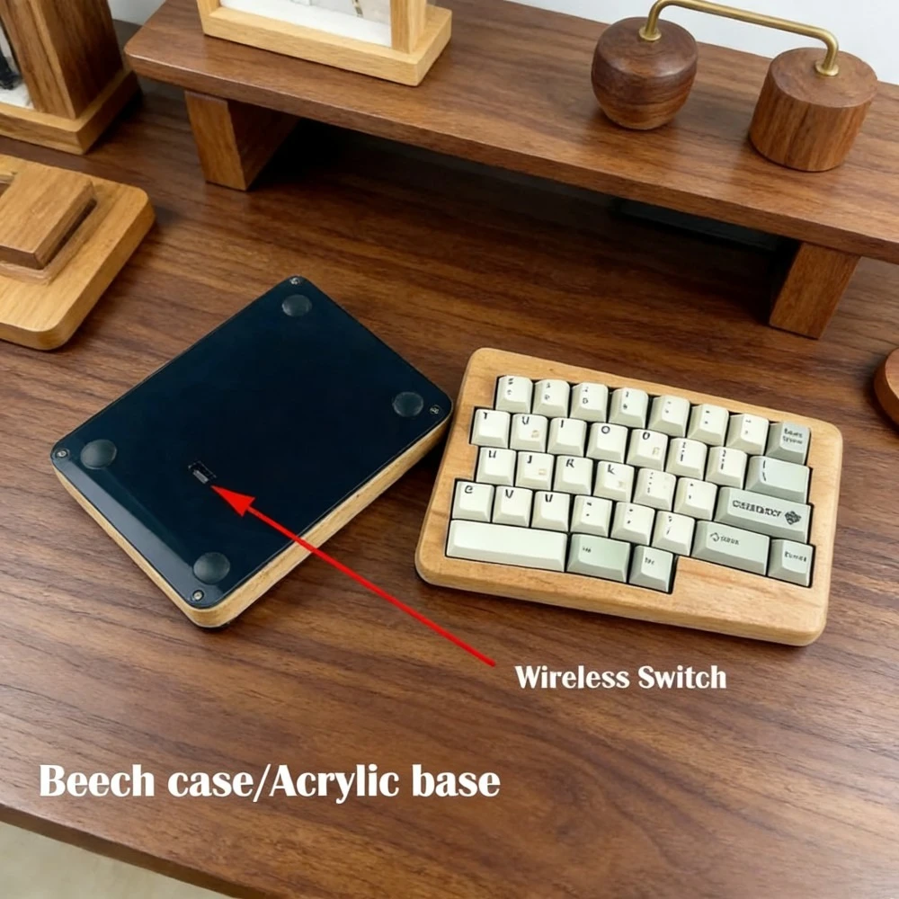 HHKB アリス スプリット 60 木製キーボード 2.4G ワイヤレス ホット
