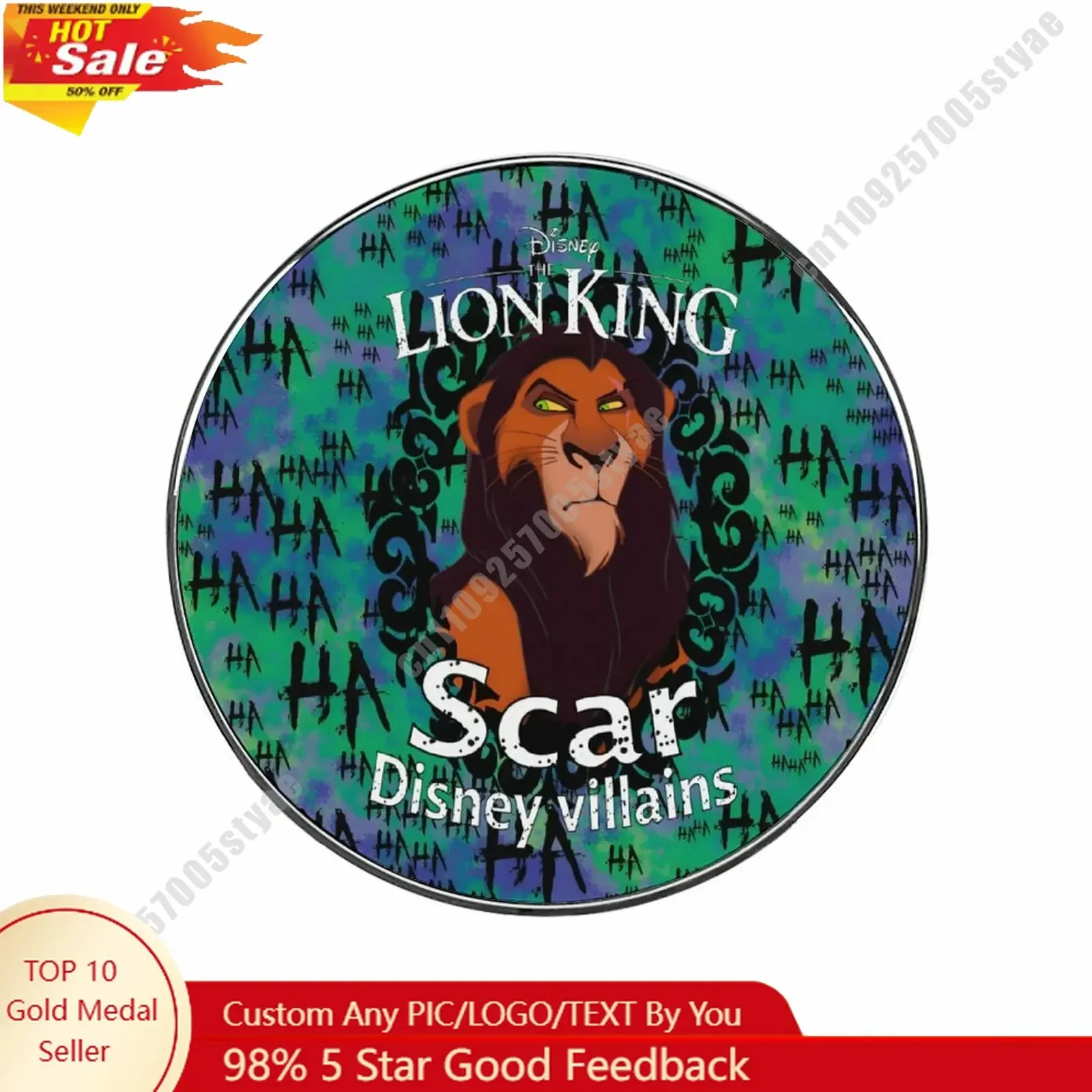 

Scar Refrigerator Magnets Disney Themed Creative Custom Design Personalize Your Photo Text Cartoon Toy Home Decoration