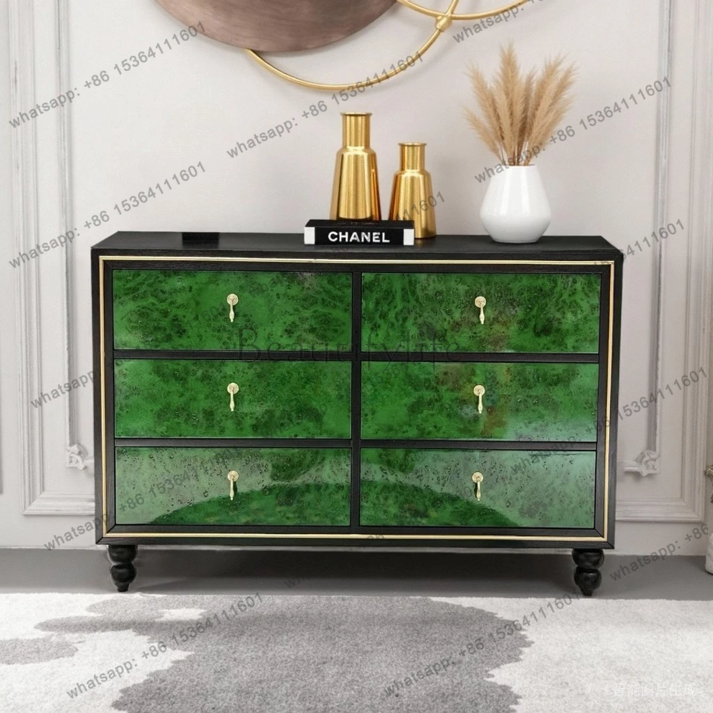 

Light luxury entrance bucket cabinet Italian living room partition four pumping locker hotel lobby decorative cabinet designer