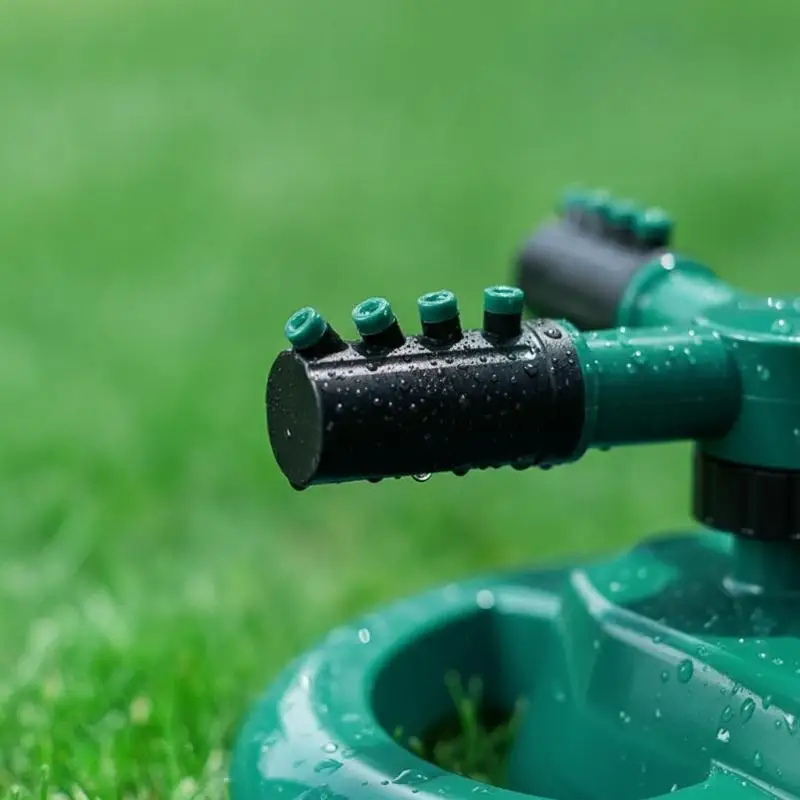 3 Arm Garden Irrigation Sprinkler 360° Auto Rotating Wear Resistant Watering Tool for Backyard Lawn Yard Care