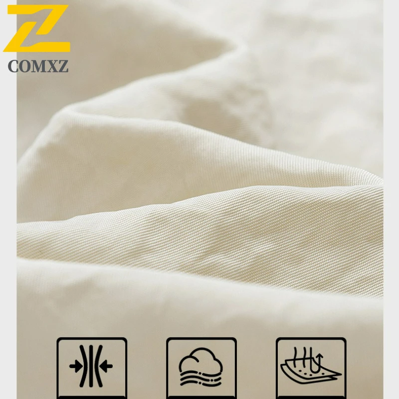 COMXZ New Mens Jackets 2025 Casual Outdoor Working Comfort Jacket Fashion Hooded Lightweight Spring Autumn Plus Size Outerwear