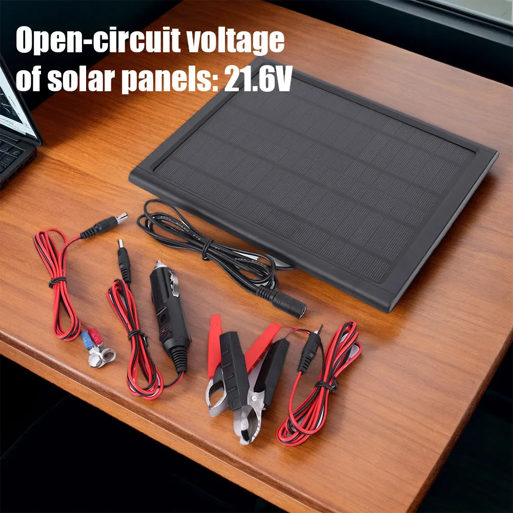 16 واط 6 فولت شاحن بطارية السيارة بالطاقة الشمسية صيانة المحمولة البطارية الشمسية صيانة لوحة شحن الطاقة الشمسية لسيارة شاحنة قارب RV مقطورة