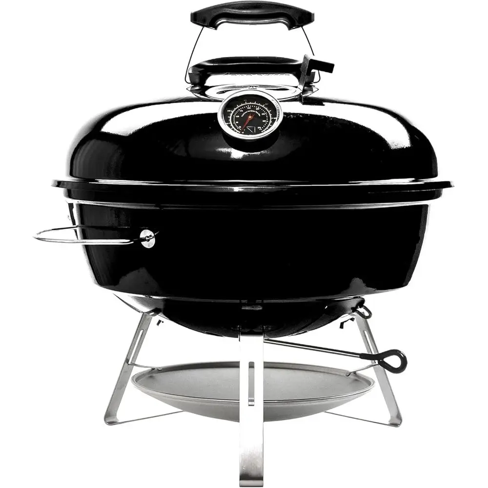 

Portable 18 Charcoal BBQ Kettle with 2-Zone Cooking and Easy Spin Grate