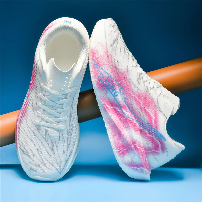 

35-44 марафонские мужские кроссовки женские дорожные беговые кроссовки на мягкой подошве с амортизацией спортивные тренировочные кроссовки легкие удобные мужские кроссовки с сеткой