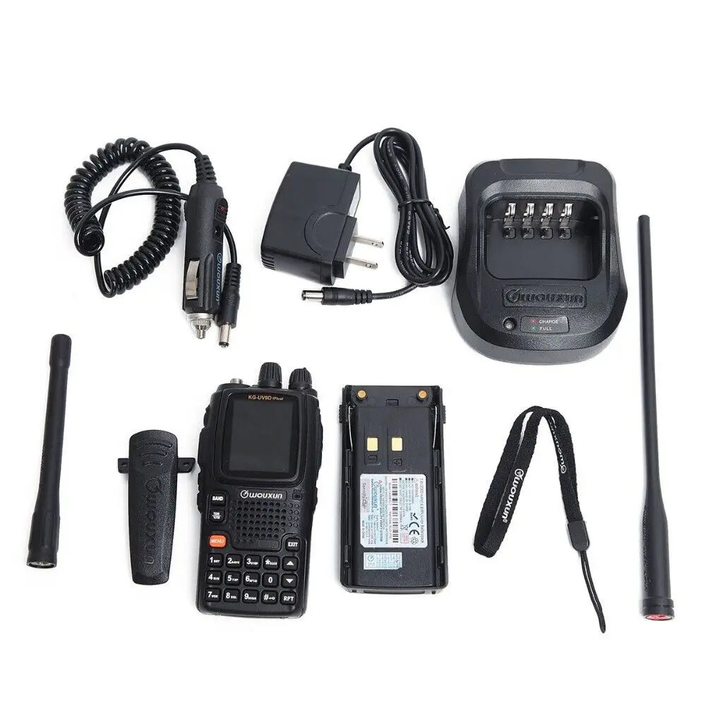 

2pcs Original WouXun KG-UV9D Plus IP55 Waterproof VHF/UHF 136-174MHz/400-520MHz 999CH CTCSS DCS Multi-functional Ham Radio