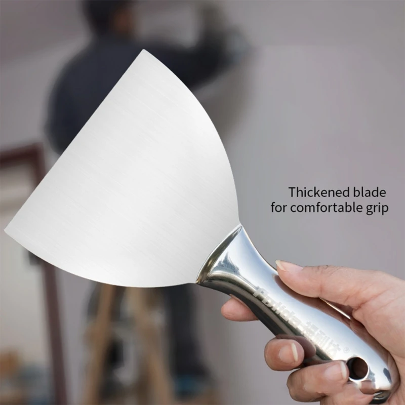 Stainless Steel Scraper Joint Knife Spackle Knife for Drywalls Finishing Plaster Scraping Wallpaper Cleaning Putty Knife