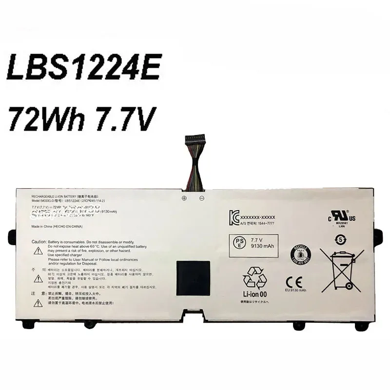 

LBS1224E LBR1223E 72Wh 9450mAh 7.7V Laptop Battery For LG Gram 2018 13Z980 13Z970 14Z980 15Z980 15Z980-G.AA52C ﻿