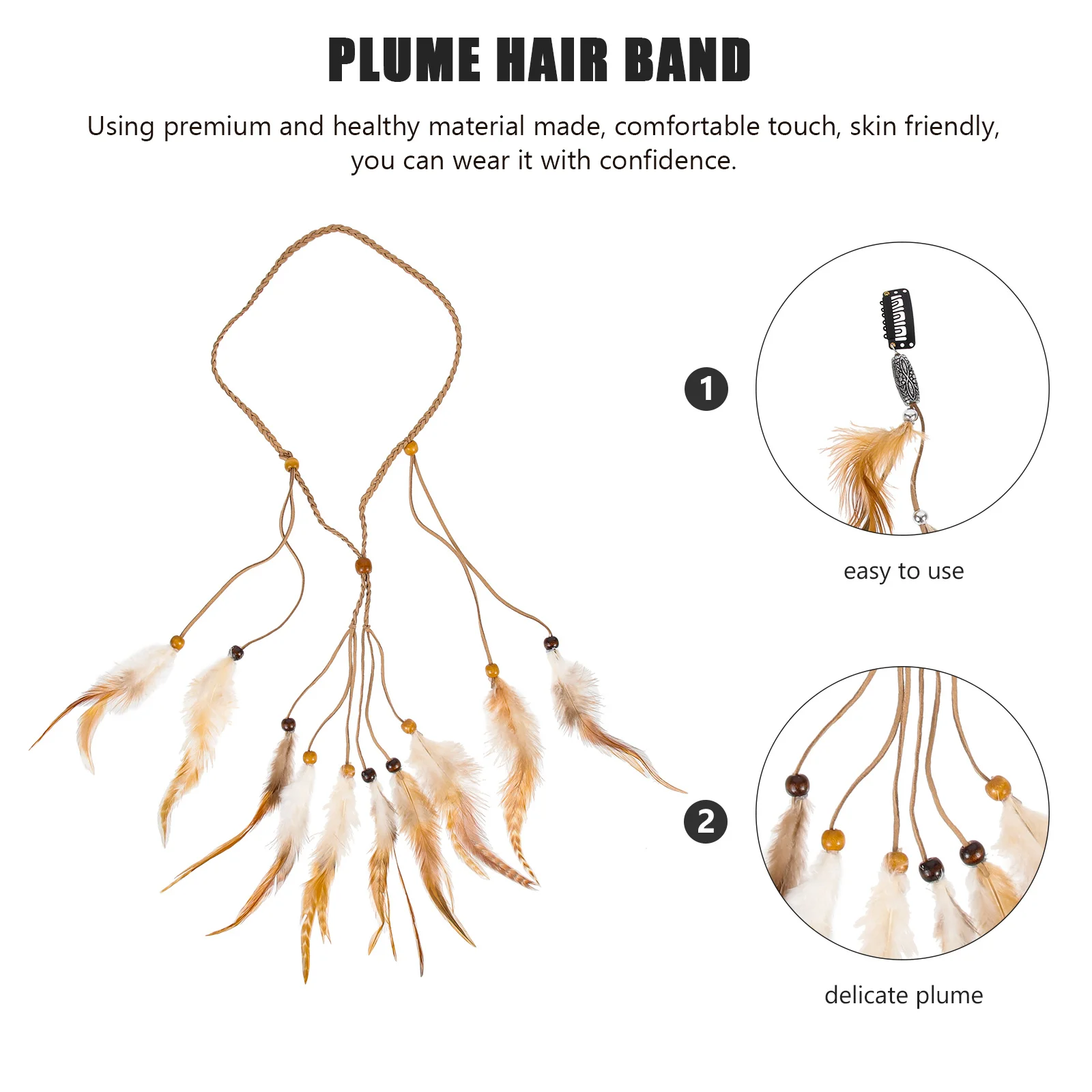 

1 комплект, повязка для волос в богемном стиле, заколки для волос, вечерние головной убор, креативное декоративное украшение для волос, женская вечерние повязка для волос с шлейфом
