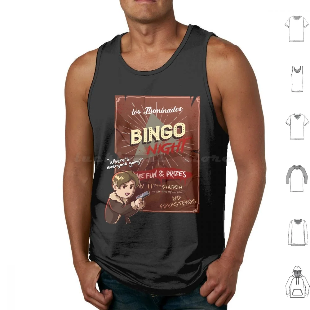 

Los Iluminados Bingo Night Tank Tops Print Cotton 4 Re4 Re Games Geek Videogame Horror Leon Leon S Kennedy Iluminados Las