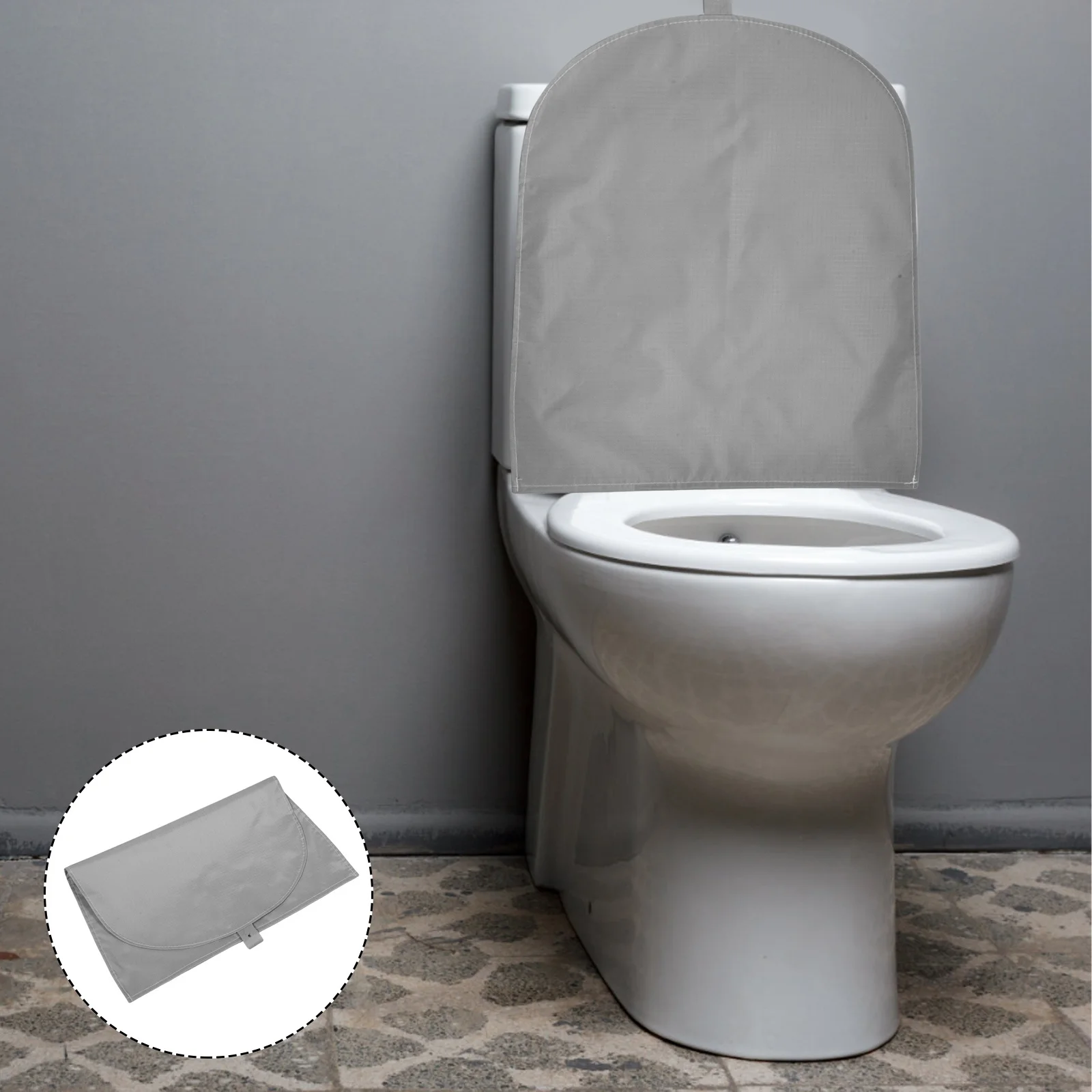 

Waterproof Toilet Lid Cover 20.04x18.08x0.08in Thickened Dustproof Bathroom Seat Protector Universal Fit for All Toilet