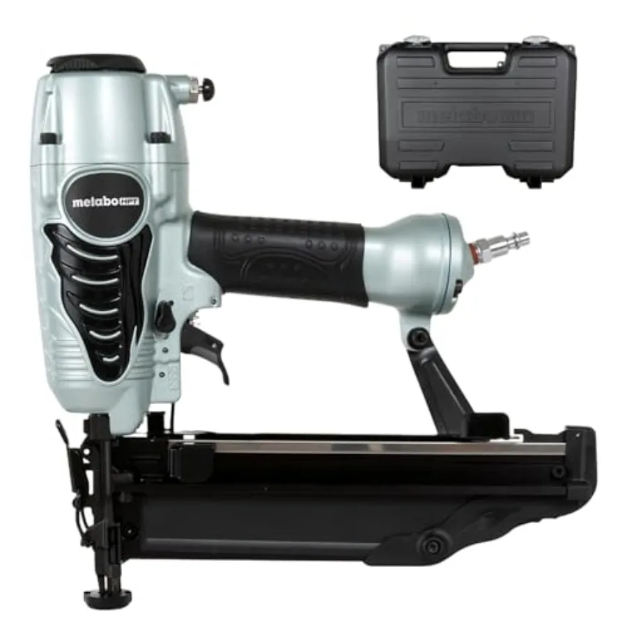 

Finish Nailer with Air Duster Pro-Preferred Pneumatic Power Nailers Ideal for Molding Chair Rail and Cabinetry Lightweight 3.7