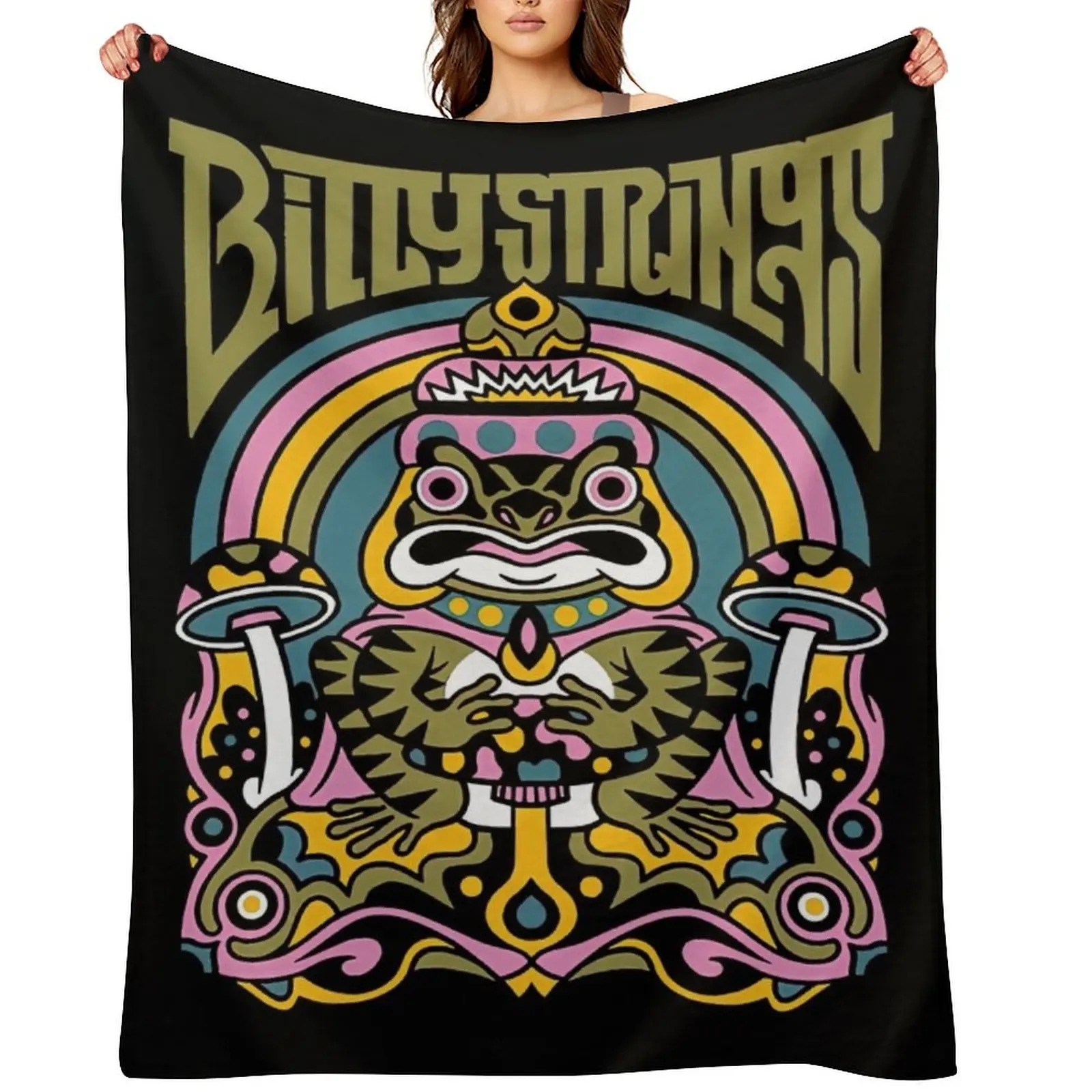 

Billy Strings Frog Throw Blanket Sofa Quilt for babies Shaggy Blankets