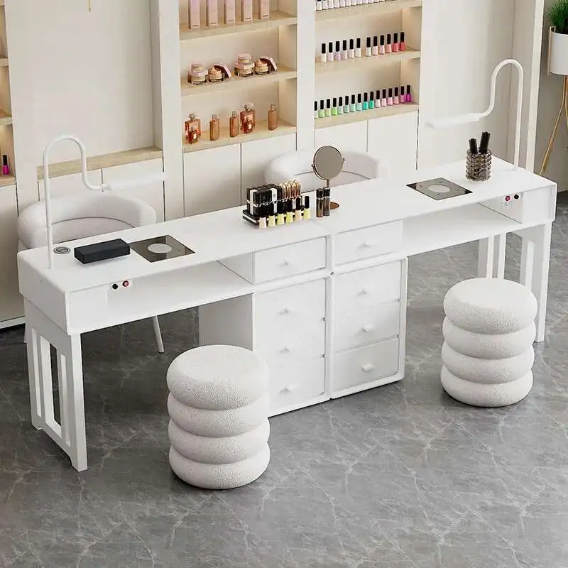 Mesa de Manicura Eléctrica, Almacenamiento de Maquillaje, Escritorio de Estilista Estético, Equipo Profesional de Manicura, Muebles, Mesa Manicurista Ongle
