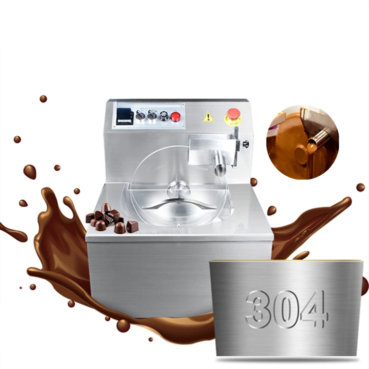 kitchen home 8kg 15kg chocolate tempting enrobing melting temoering melter making maker machine holding small coating equipment