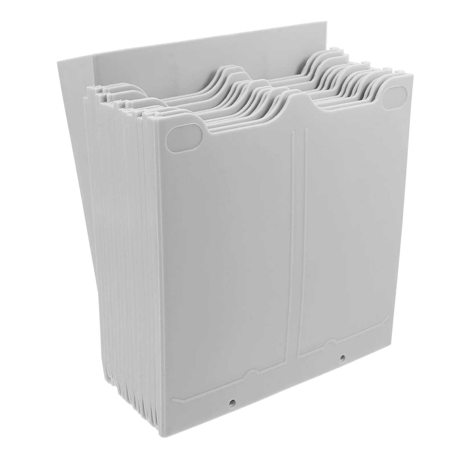 Time Cards Rack Plastic Card Holder For Warehouse Office Wall-Mounted Attendance Organizer Multi-Grid Material Shelf