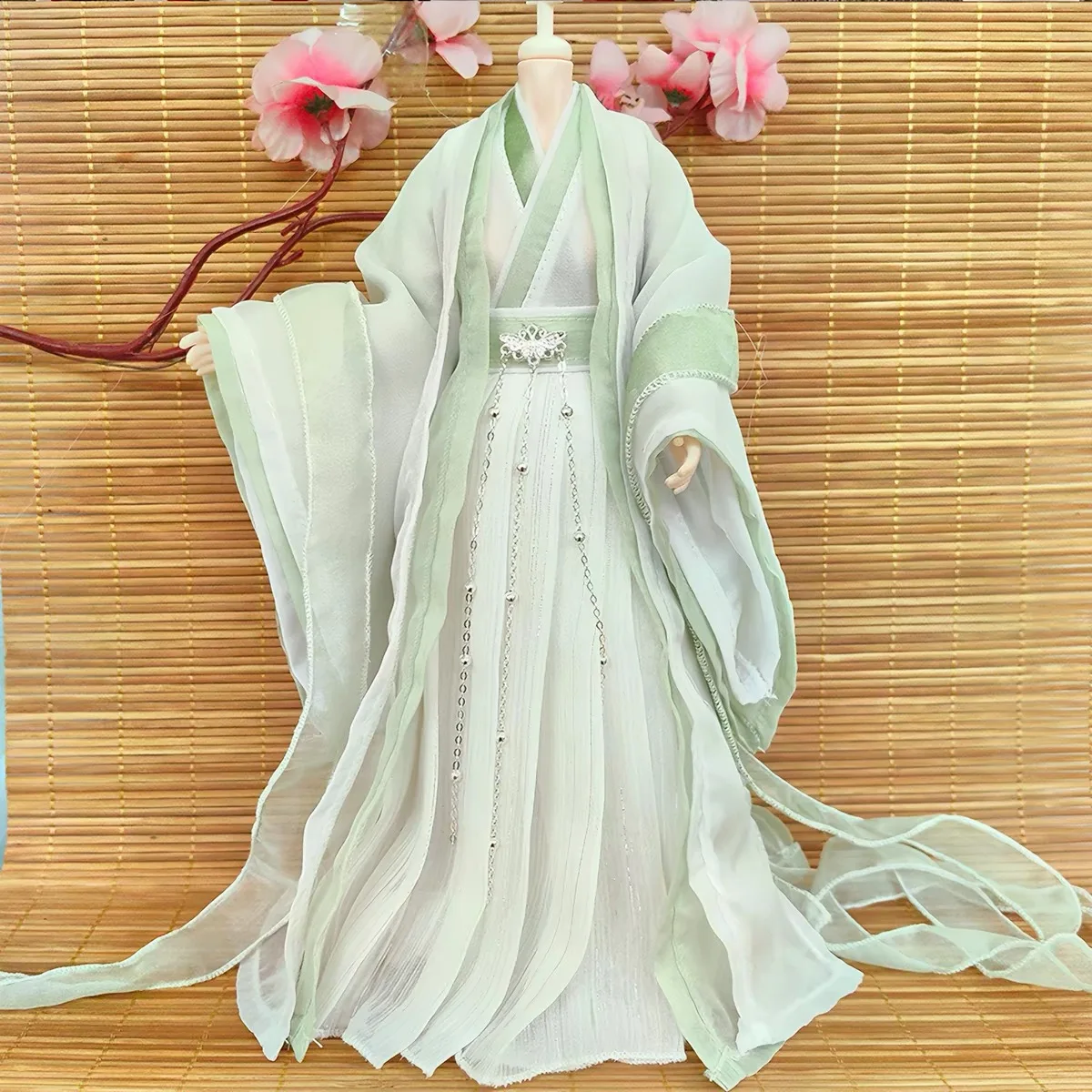 OB27 Barbi 1/6 Figure Doll 1/4 1/3 BJD Ancient Costume Hanfu Robe Dress Samurai Suit For BJD/SD MSD ID72 Uncle Clothes A2202