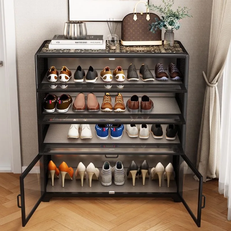Aluminum alloy shoe cabinet, locker, household entry porch cabinet, shoe rack