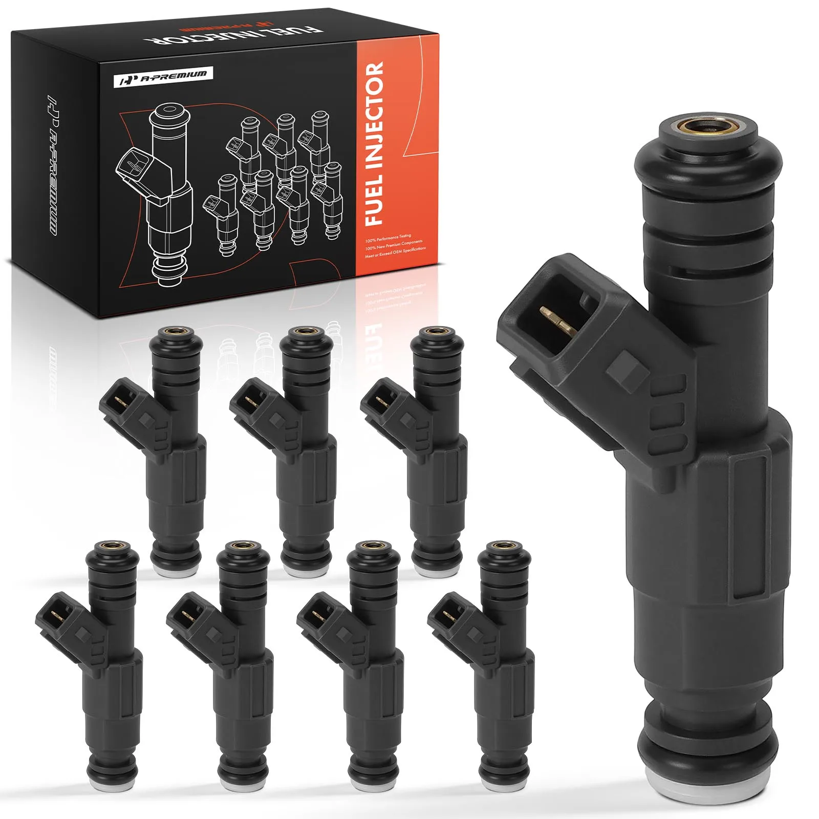 A-Premium 8Pcs Fuel Injector for BMW X5 2000-2003 540i 1999-2003 740i 740iL 1999-2001 Z8 2003 Land Rover Range Rover 2003-2005