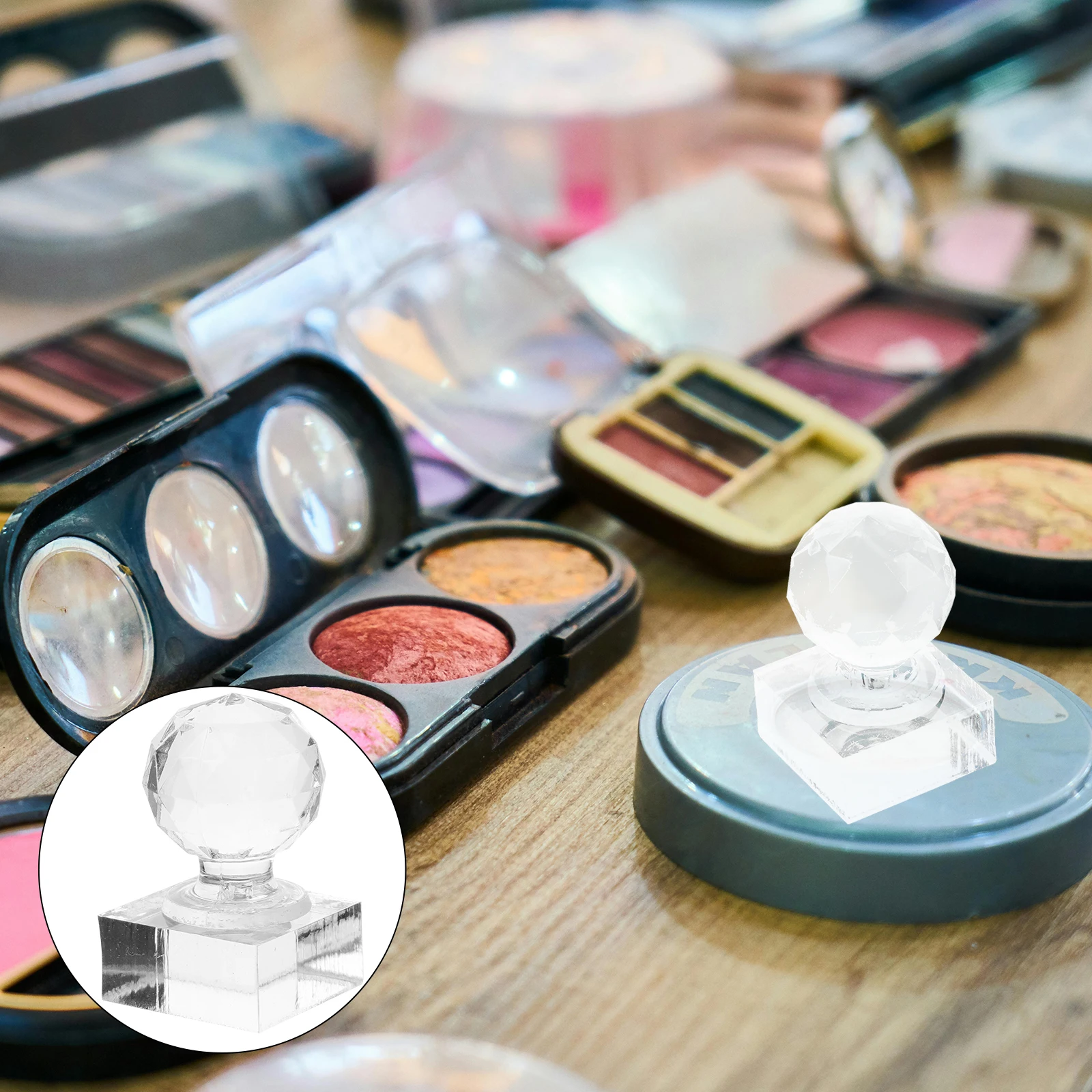 

Circular Powder Eyeshadow Stamper 7028 Single Crystal Tool Pressing Mold Repair Acrylic Blush Highlight Powder Stamper Efficient