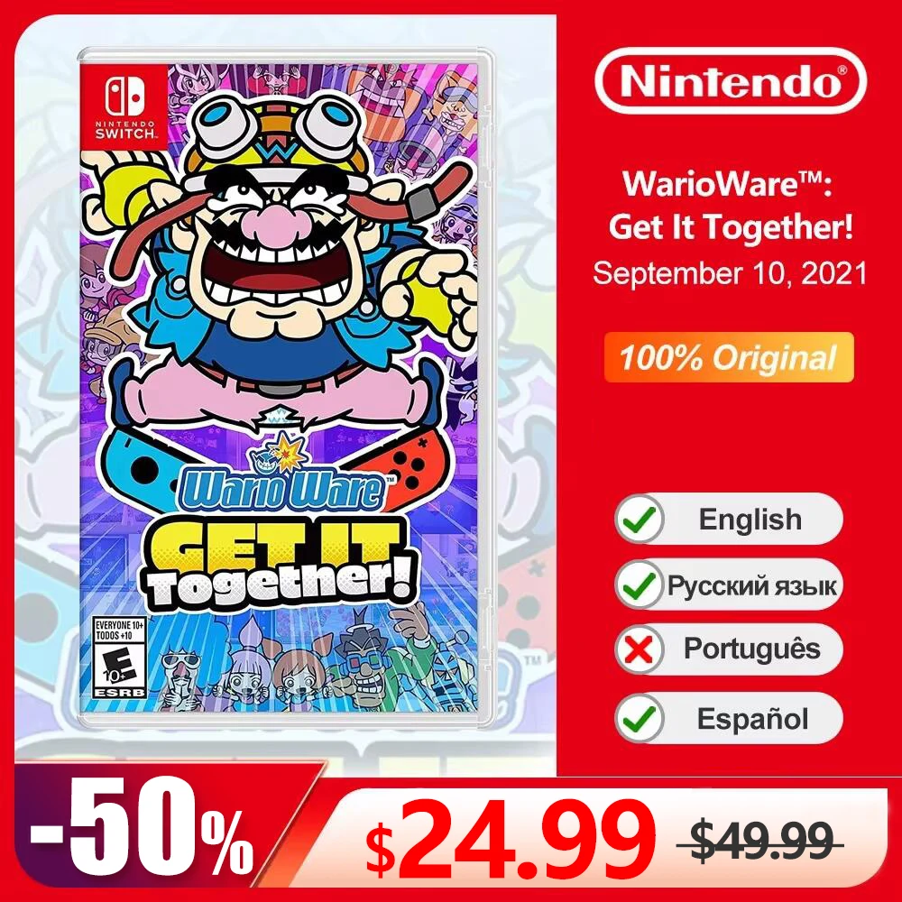 WarioWare Get It Together Nintendo Switch Game Deals 100% Official Original Physical Game Card for Switch OLED Lite Game Console