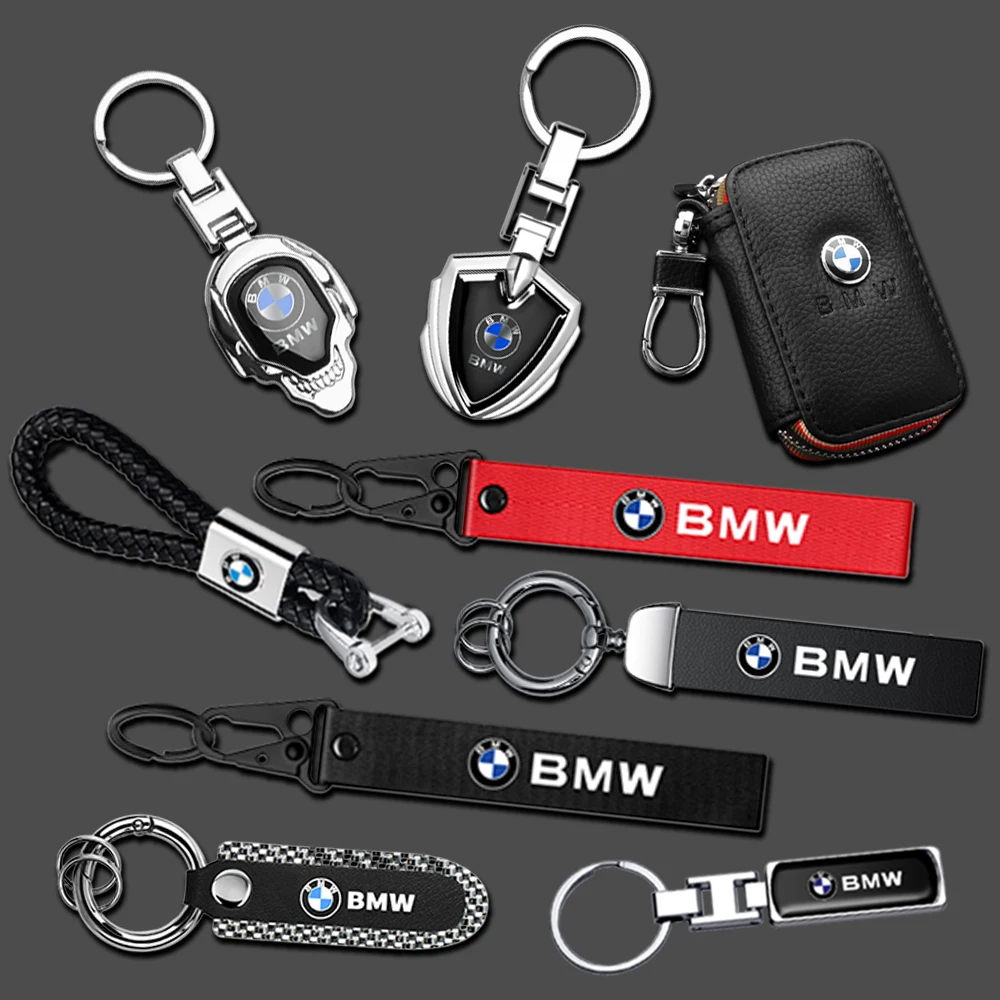 Car Keychain Keyring Braided Rope Key Holder Gifts Pendant For BMW M Performance M3 M5 M6 Power E87 G30 E92 E91 X5 E70 F11 E30