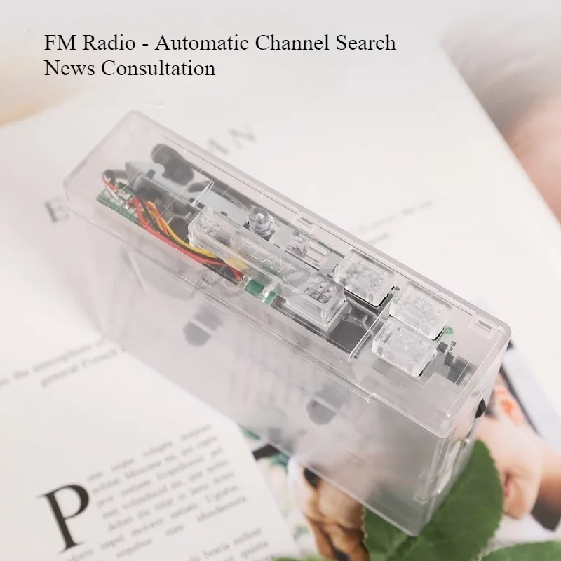 Bluetooth Tape Player Retro Nostalgic Classic High Fidelity HIFI Portable Player FM Radio Transparent Tape Player