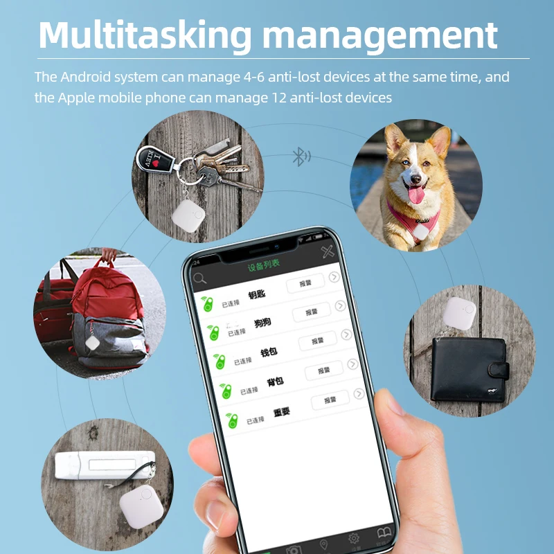 Mini-Tracking-Gerät Tracking Air Tag Schlüssel Kind Finder Haustier Tracker Standort Smart Bluetooth Tracker Auto Haustier Fahrzeug verloren Tracker