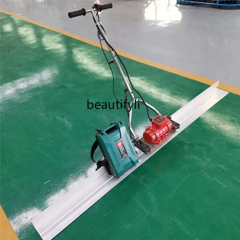 ไม้บรรทัดสั่นแบตเตอรี่ NNLithium ไม้บรรทัดสั่นคอนกรีต เครื่องปรับระดับทางเท้าซีเมนต์ เครื่องปรับเรียบไฟฟ้าแบบแบน