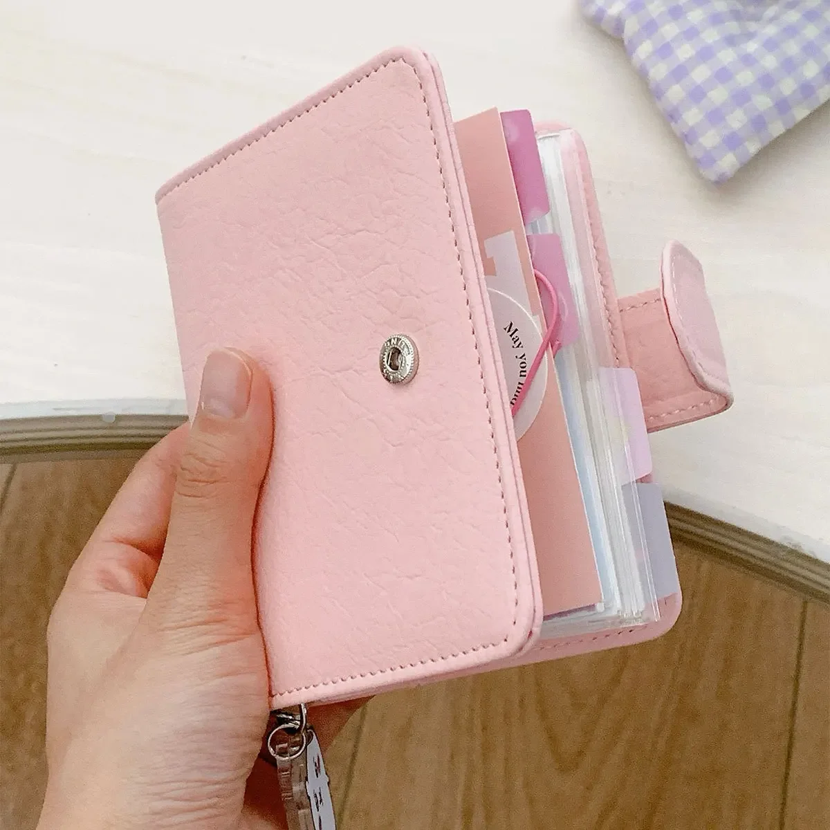 M5 5 Holes PU Leather DIY Binder Notebook Covers Diary Books Schedule Paper School Stationery Only Covers