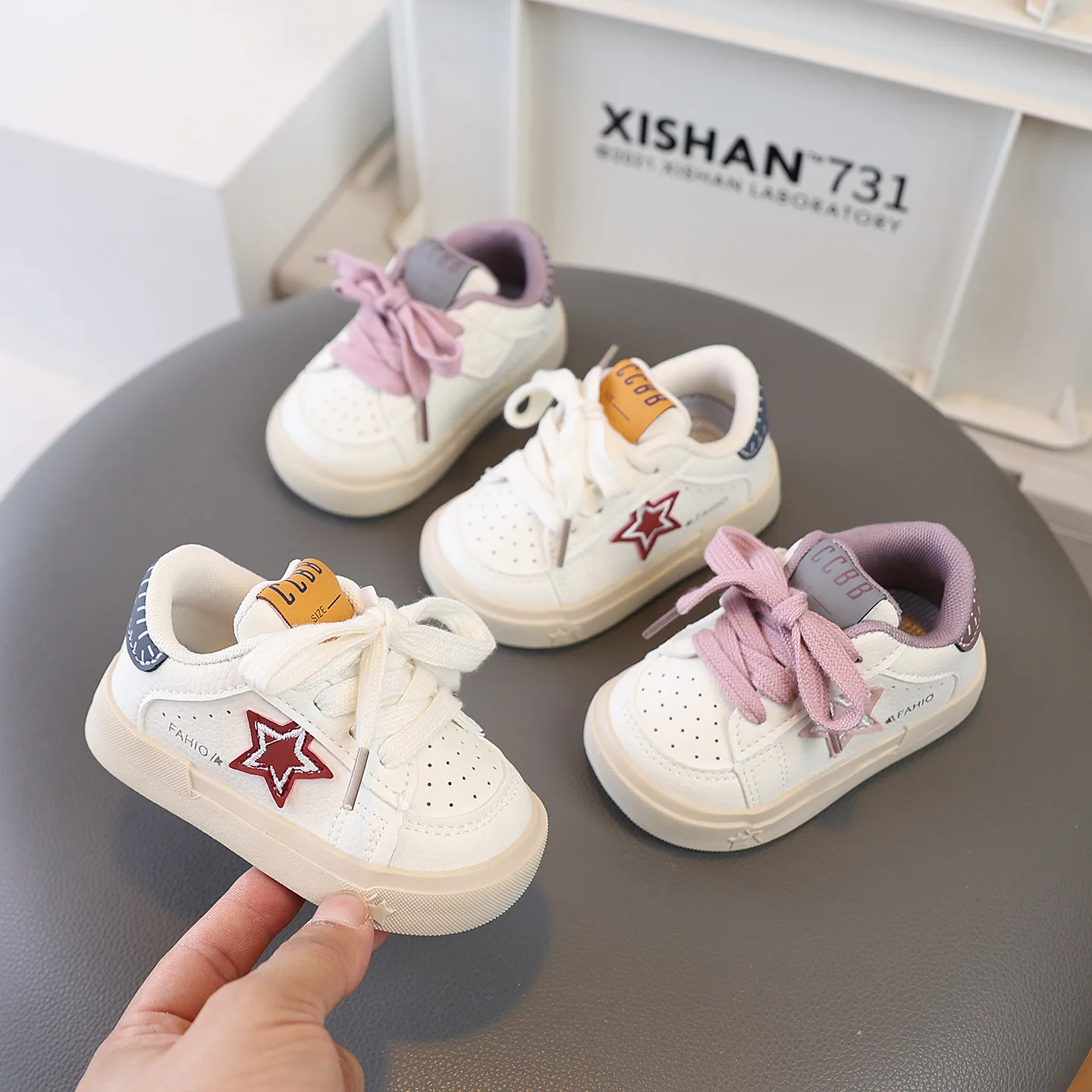 2026 New Autumn Little Kids Fashion Sneakers Children's Star Pattern Sneakers Kids Breathable Causal Shoes Girls Casual Shoes