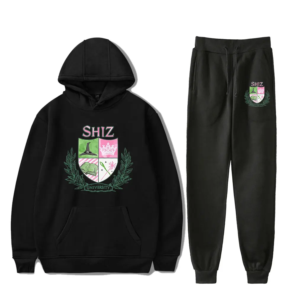 Wicked Musical Shiz University Vintage 90s PULLOVER Fashion Merch Hoodies Sports Set Hoodies Two-Piece Women Men Clothing