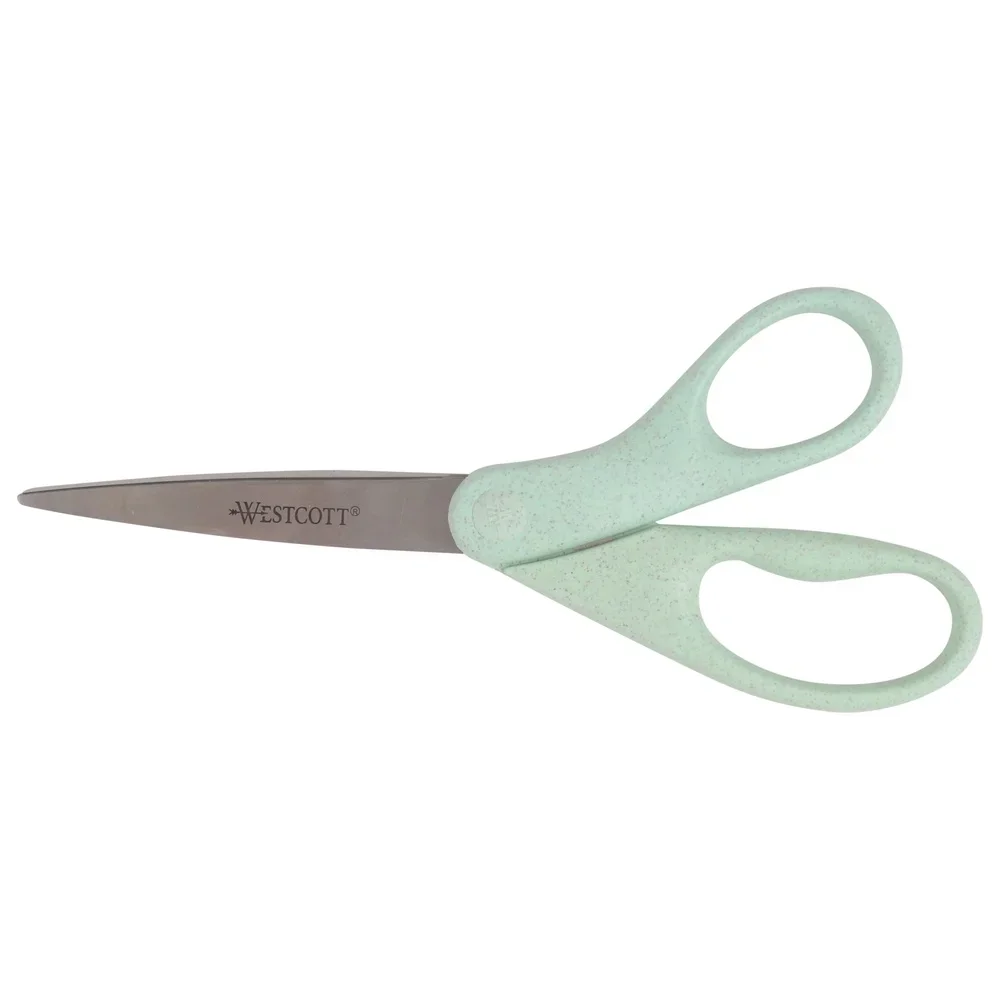 مقص صياغة صديق للبيئة 3 عبوات من أقنعة الأرز المعاد تدويرها 8 بوصة شفرات من الفولاذ المقاوم للصدأ خفيفة الوزن متوسطة التحمل للاستخدام المنزلي المثالي