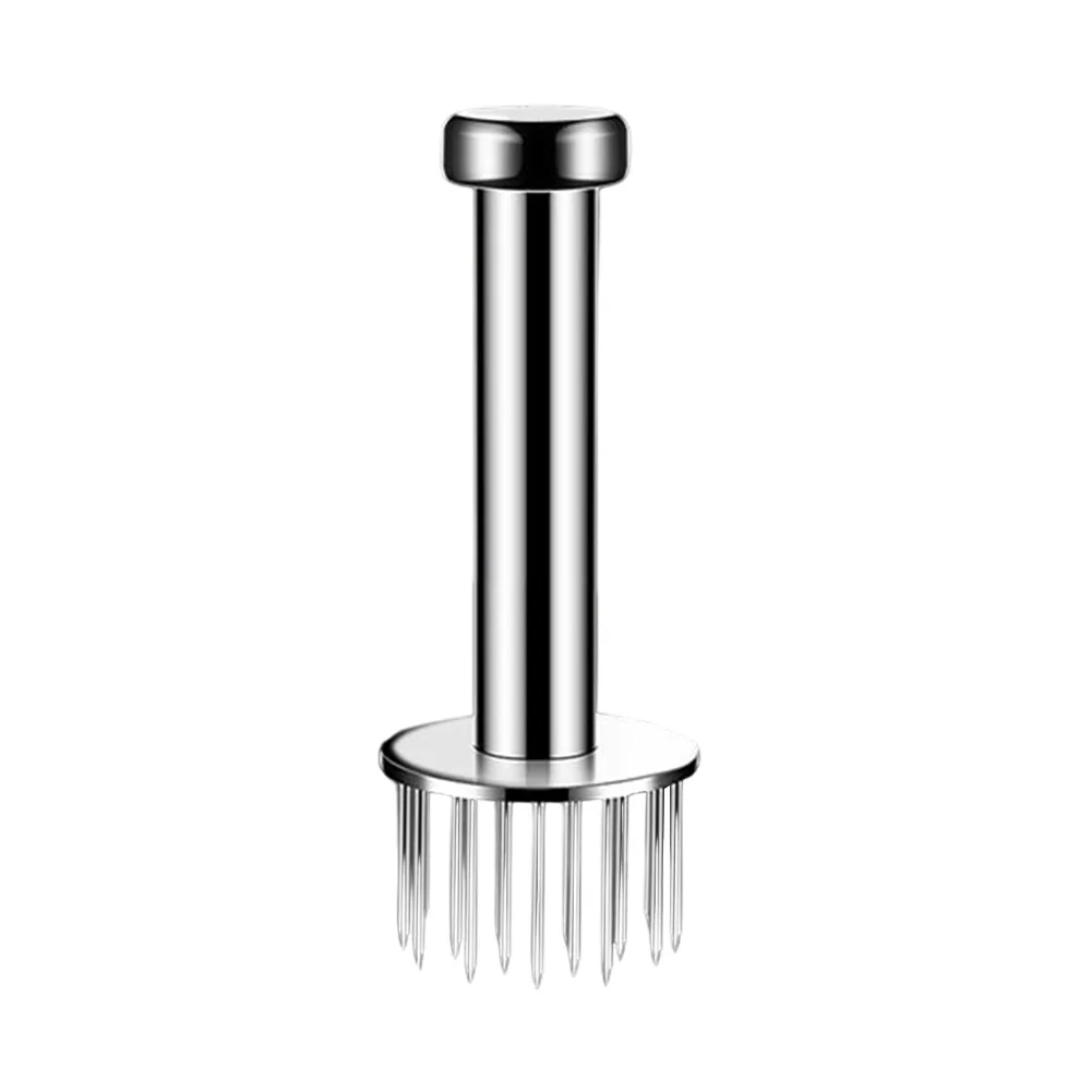 Stainless Steel Loose Meat Hammer for Effective Tenderizing and Marinade Absorption for Home and Professional Use
