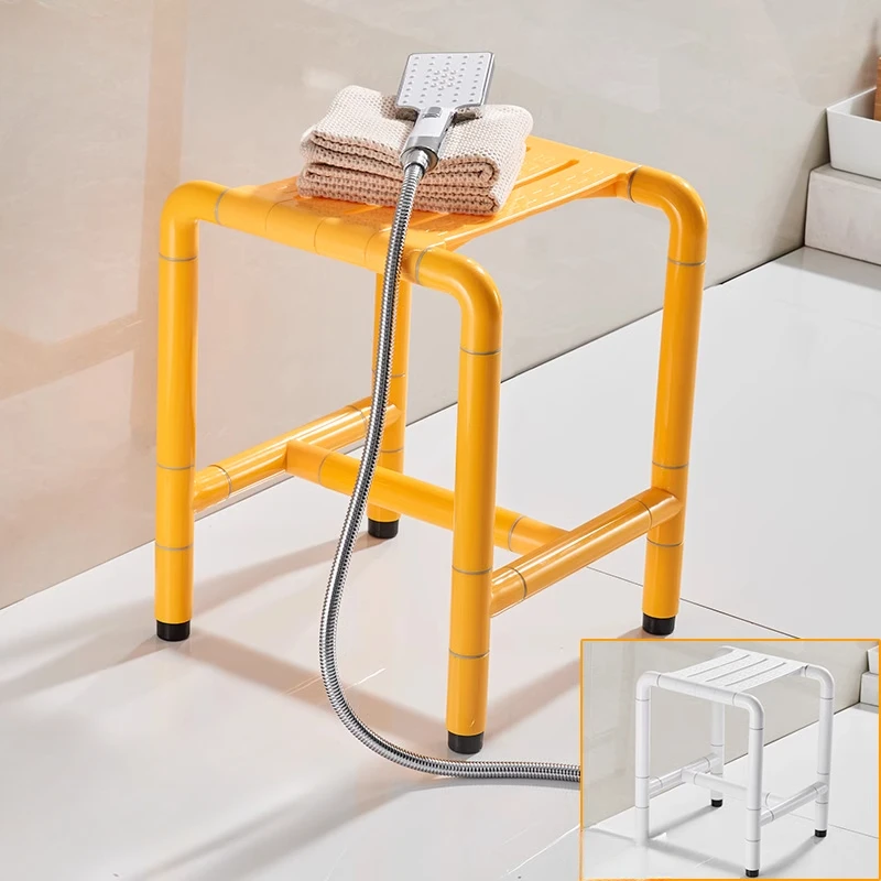 

Bathroom Non-slip Safety Shower Seat, Bathroom Chair Old People Helping Accessories Stainless Steel Bath Stool Shower Stools
