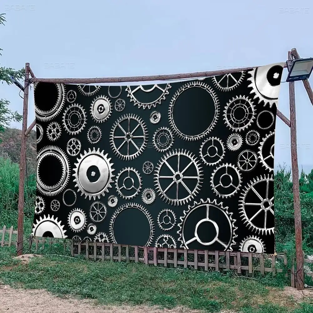 BBS Automotive Components Wheel Printed Large Flag Art Science Fiction Room Home Decor Decor Banner
