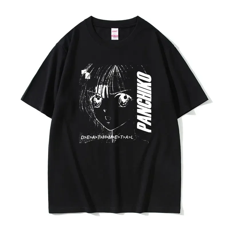 Hot Panchiko DEATHMETAL Album Print T Shirt Summer Street Fashion Oversized T Shirts Men Women  Manga Style Cotton T-shirts