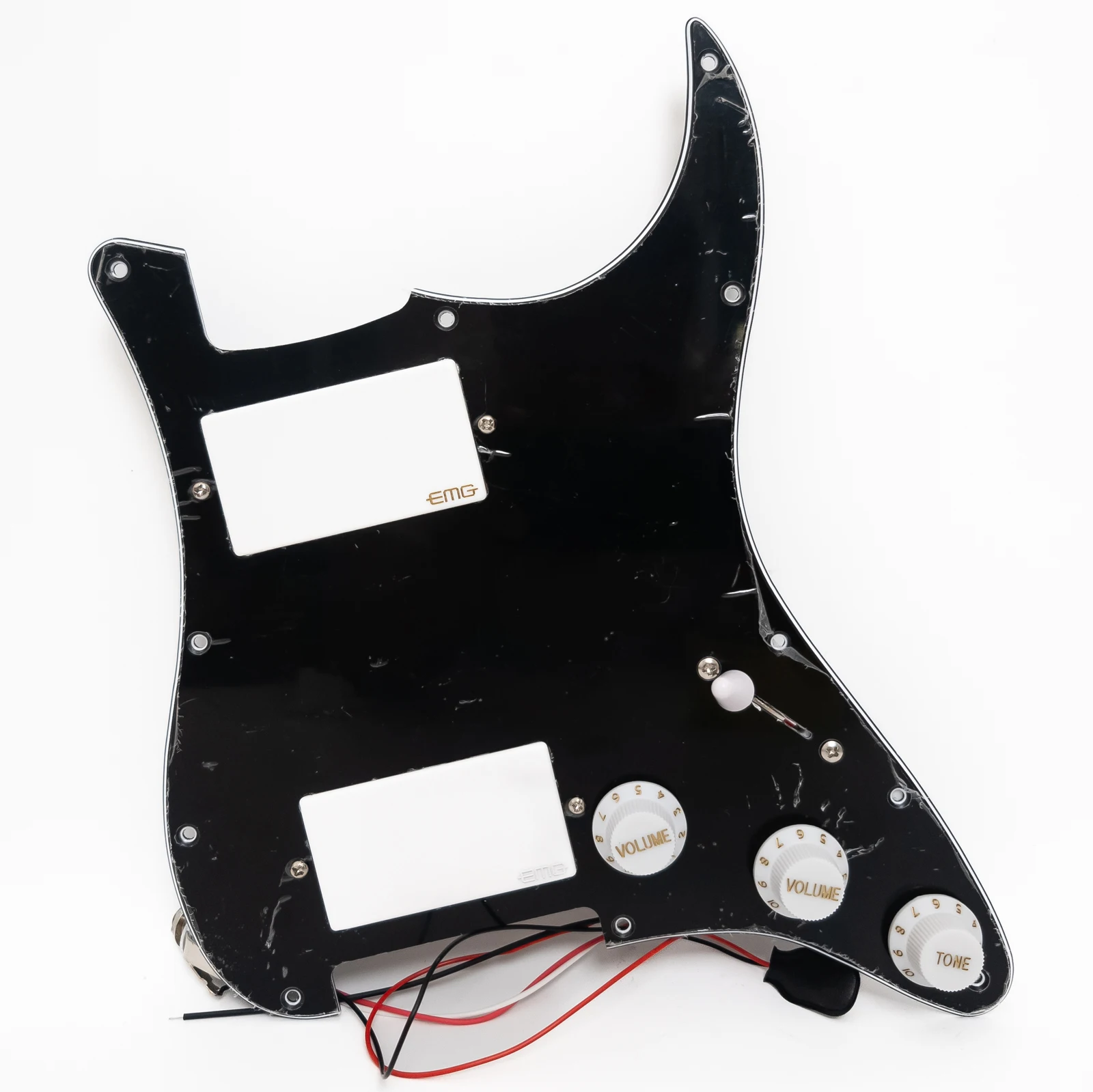 

Guitar Prewired Loaded Pickguard Set HH Humbucker Active Pickups for ST Guitars Replacement Parts