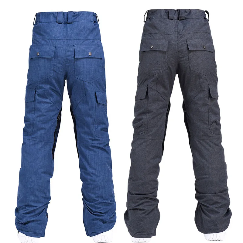 Pantalones de esquí para hombres y mujeres, pantalones de snowboard, pantalones de esquí impermeables a prueba de viento, cálidos para exteriores,