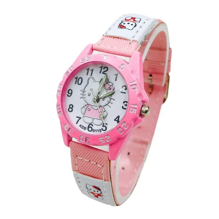 Anime Figure HelloKittys Cartoon Cute Toy Watch Red Student Women Watch Kids Fashion Premium Beauty Gifts