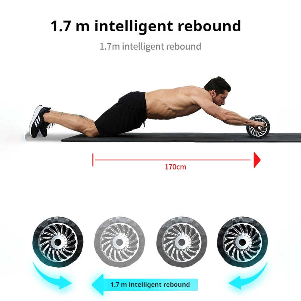 Big Ab Roller for Abs Workout Ab Roller Wheel Exercise Equipment Gym Home Workout Abdominal Muscles Training Tool