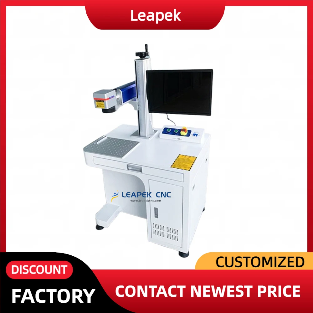 50W Portable Desktop Fiber Laser Marking Machine High-Precision UV Engraver for Metal/Jewelry CE Certified Compact UV Marker