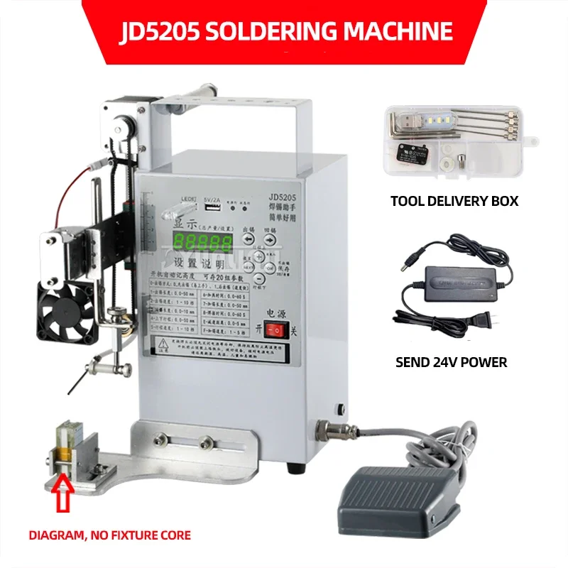 Semi Automatic Soldering Machine 220V/110V Pedal Type Soldering Station Power Plug USB Welding Equipment