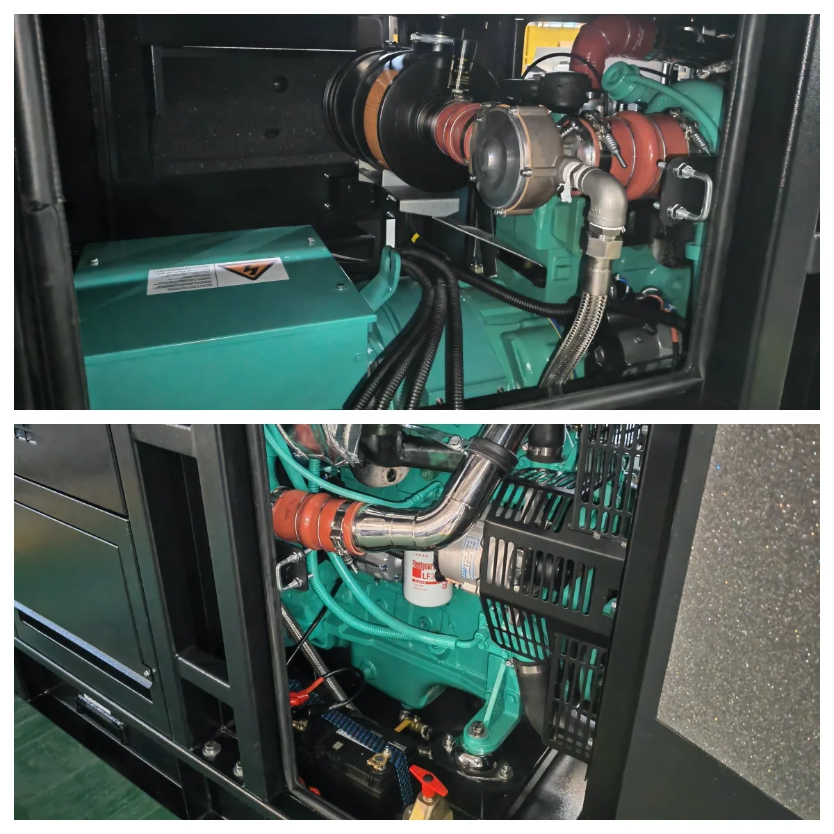 Penjualan Terlaris Generator Turbin 30kw-70kw Bahan Bakar Ganda 40kva-80kva Lpg/Start Otomatis Alami Tegangan Terukur 220V