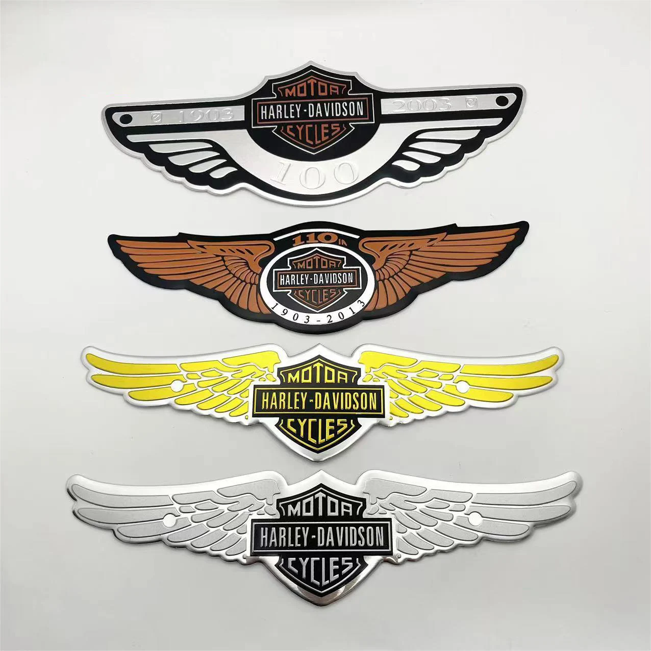 For Harley Davidson Electra Glide Ultra Classic PA1250 114 Skull Pattern Motorcycle Products Decals Rear Sticker Accessory