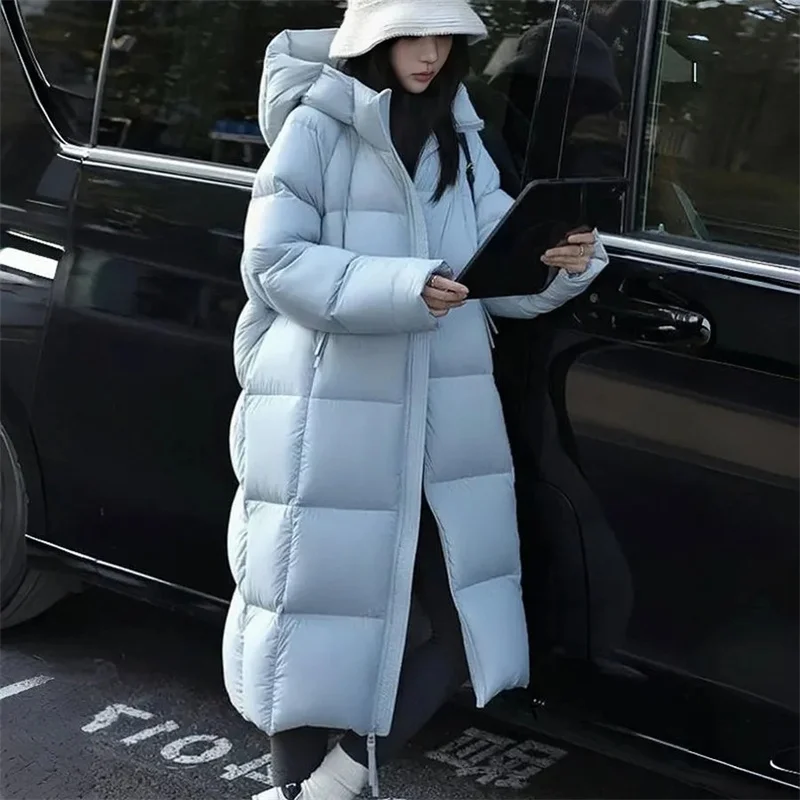 2025 Nieuwe Donsjack Katoen Gewatteerde Jas Dames Parka Winter Warm Katoenen Jas Dames Dikker Brood Outcoat Lange Overjas Tops