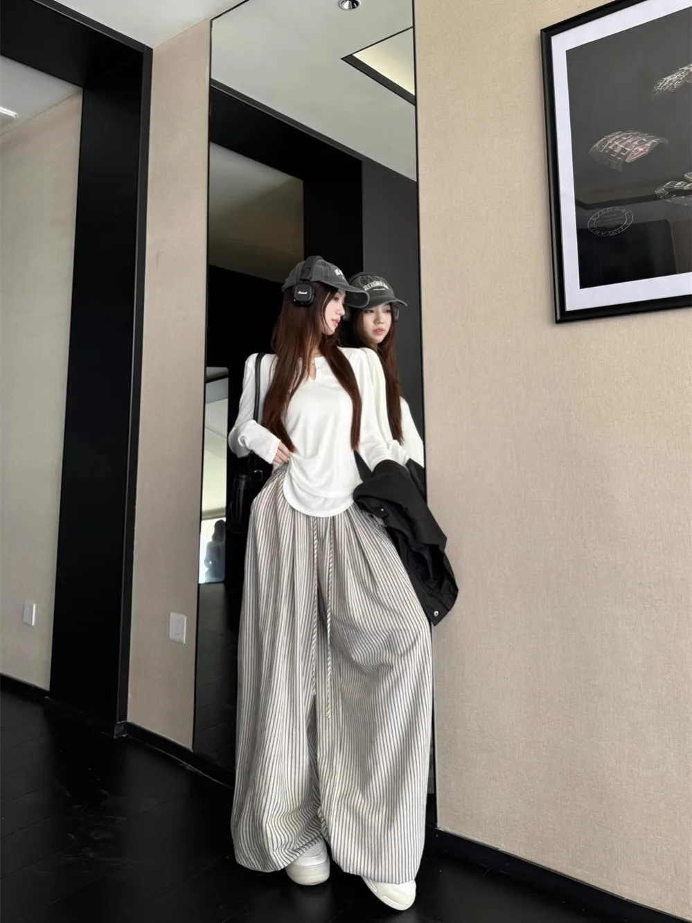 

Брюки женские, хлопковые, летние, модальные, быстросохнущие, эластичные, свободные, на шнурке, в стиле минимализм, соляной стиль, на открытом воздухе, спортивный городский курорт, OL