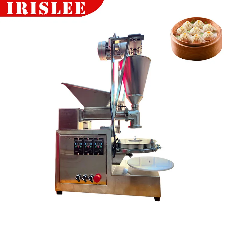 

Momo Steamed Stuffed Bun Making Machine Automatic Siopao Chinese Pork Vegetable Baozi Filling Forming Maker Dough Press Wrapper