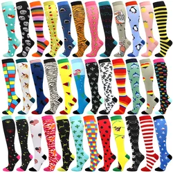 New Compression Stockings Pressure Nursing Socks For Edema, Diabetes, Varicose Veins, Blood Circulation Sports Socks Running