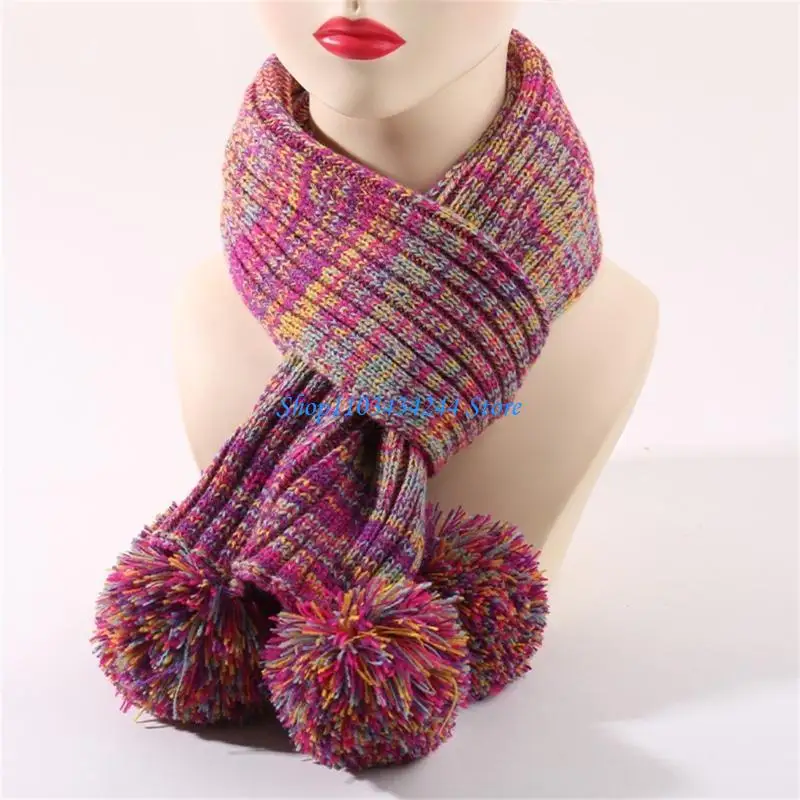 ملابس شتوية للأطفال للجنسين قبعات أطفال مع وشاح دافئ مريح قبعة تريكو عصرية مع وشاح للأعمار من 3 إلى 12 سنة