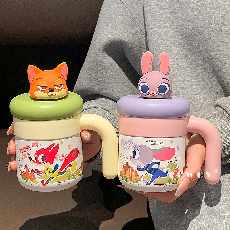 

Оригинальная офисная двухслойная изолированная чашка Disney Zootopia Judy Nick, высокая красота, домашняя чашка для питьевой воды, Рождественский подарок